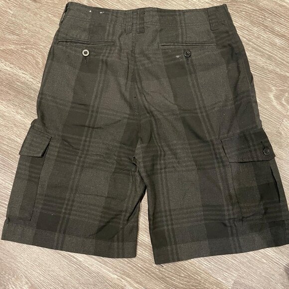 Champs Sports Gear (CSG) Cargo Plaid Shorts Size 30 Brown - Excellent Condition - Picture 2 of 3